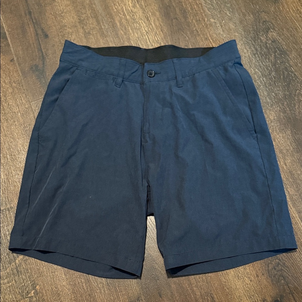 Zella Men's Deep Blue Flat Front Shorts